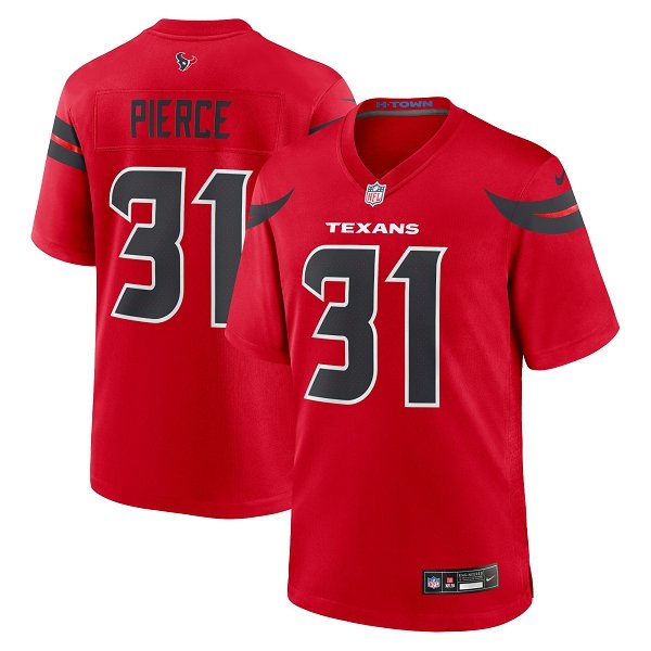 Men's Houston Texans #31 Dameon PierceNike Red Alternate Limited Jersey