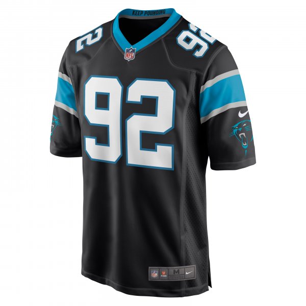 Men's Carolina Panthers Zach Kerr Nike Black Game Jersey