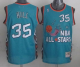 Mitchell And Ness Men's Detroit Pistons #35 Grant Hill Light Blue 1996 All star Stitched NBA Jersey