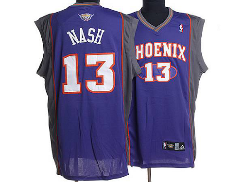 Men's Phoenix Suns #13 Steve Nash Stitched Purple NBA Jersey