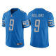 Men's Detroit Lions Jameson Williams #9 Blue 2022 NFL Draft Vapor Limited Jersey