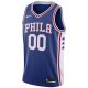 Men's Philadelphia 76ers Nike Royal 2020/21 Swingman Custom Jersey - Icon Edition