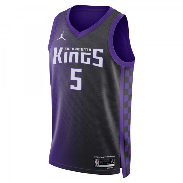 Unisex Sacramento Kings De'Aaron Fox Jordan Brand Purple Swingman Jersey - Statement Edition