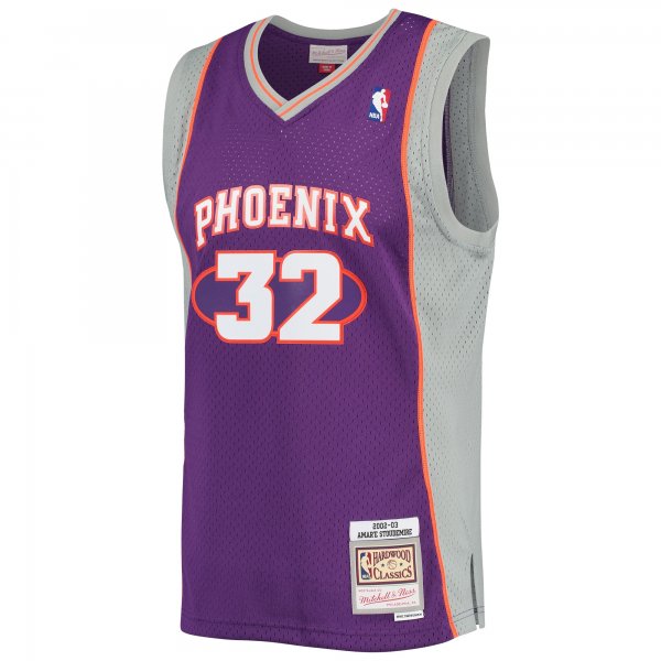 Men's Phoenix Suns Amar'e Stoudemire Mitchell & Ness Purple 2001/02 Hardwood Classics Swingman Jersey