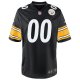 Youth Pittsburgh Steelers Nike Black Custom Game Jersey