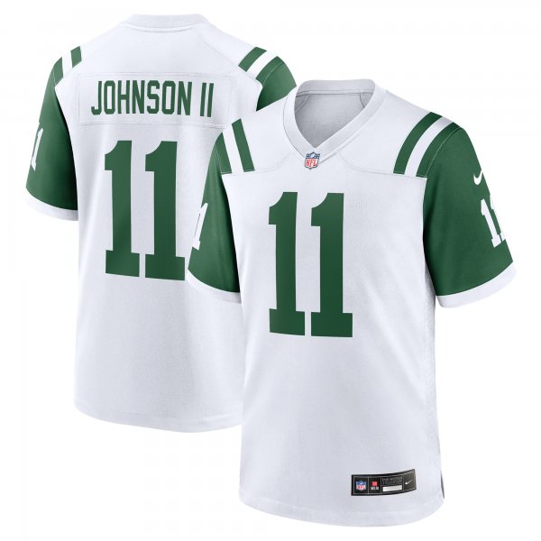 Men's New York Jets #11 Jermaine Johnson II Nike White Classic Alternate Jersey