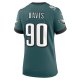 Women's Philadelphia Eagles Jordan Davis Nike Midnight Green Team Game Jersey