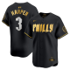 Men's Philadelphia Phillies #3 Bryce Harper 2024 Black Gold City Connect Philly Limited All Stitched Jersey