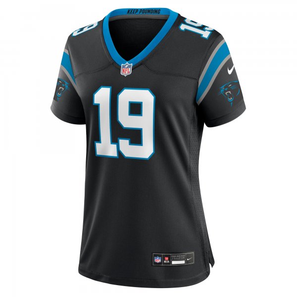 Women's Carolina Panthers Adam Thielen Nike Black Team Game Jersey