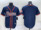 Men's Denver Broncos Blank Dark Blue Stitched Baseball Cool Base Jersey