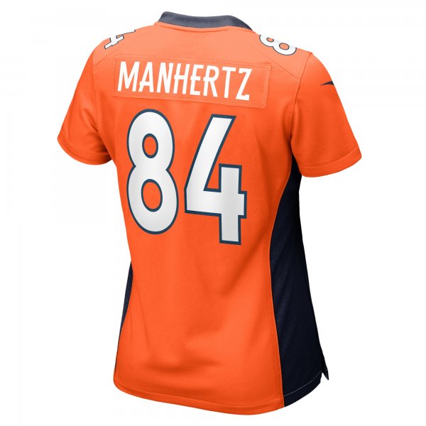 Women's Denver Broncos Chris Manhertz Nike Orange Game Player Jersey