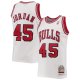 Men's Chicago Bulls Michael Jordan Mitchell & Ness White 1994-95 Hardwood Classics Player Jersey