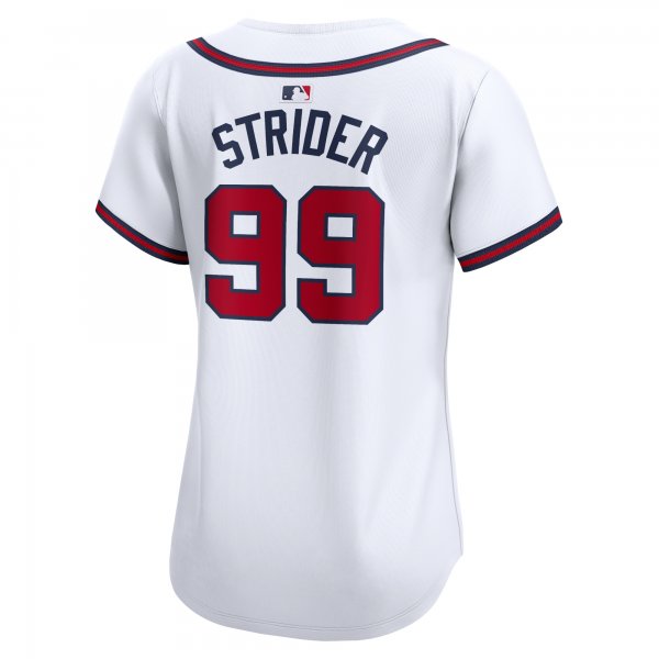 Women's Atlanta Braves Spencer Strider Nike White Home Limited Player Jersey