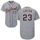 Detroit Tigers #23 Kirk Gibson Grey Flexbase Collection Stitched MLB Jersey