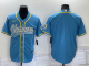 Men's Los Angeles Chargers Light Blue Blank Stitched Baseball Cool Base Jersey