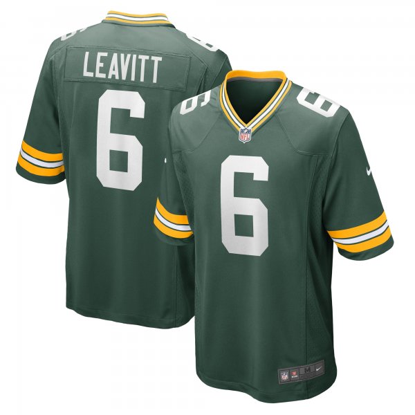 Men's Green Bay Packers Dallin Leavitt Nike Green Game Player Jersey