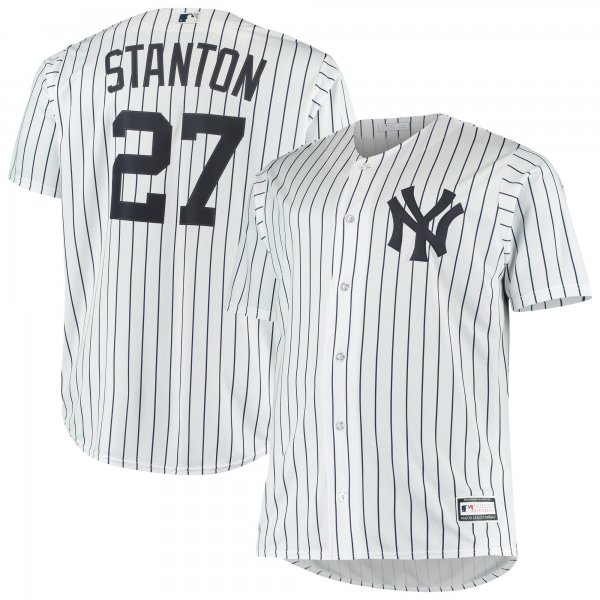 Men's New York Yankees Giancarlo Stanton White Big & Tall Replica Player Jersey