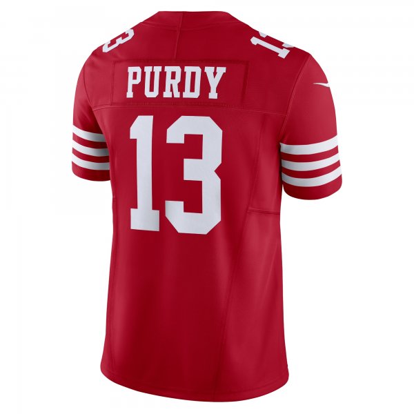 Men's San Francisco 49ers Brock Purdy Nike Scarlet Vapor F.U.S.E. Limited Jersey