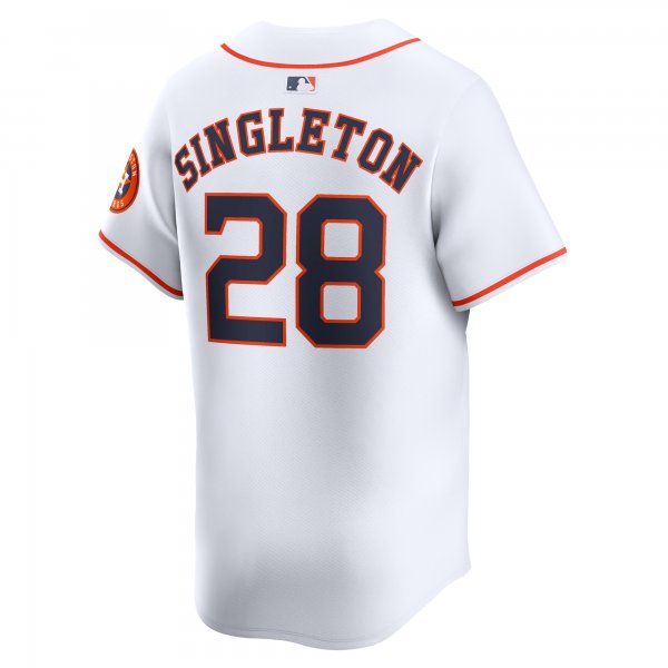 Men's Houston Astros Jon Singleton Nike White Home Limited Player Jersey