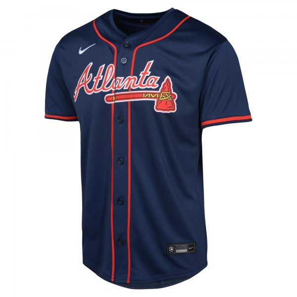 Youth Atlanta Braves Nike Navy Alternate Limited Jersey