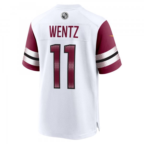 Men's Washington Commanders Carson Wentz Nike White Game Jersey