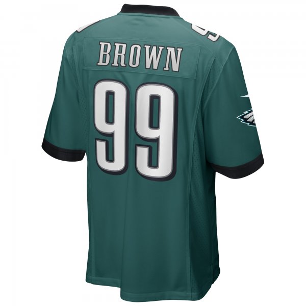 Men's Philadelphia Eagles Jerome Brown Nike Midnight Green Game Retired Player Jersey