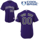 Colorado Rockies Purple Men's Customized Cool Base MLB Jersey