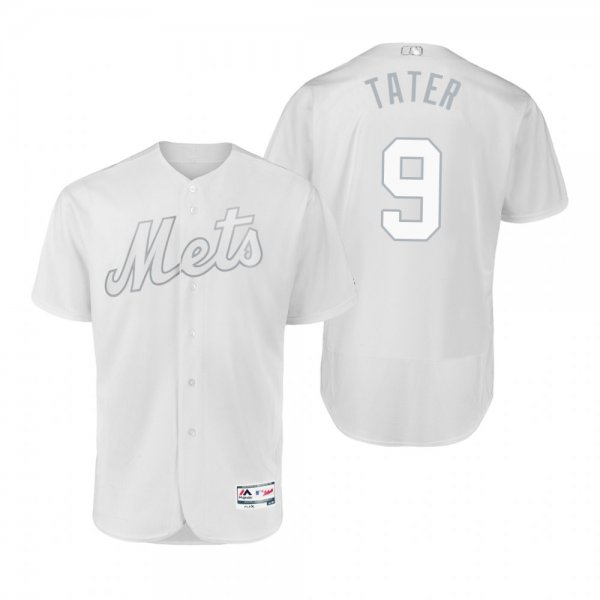 New York Mets Brandon Nimmo Tater White 2019 Players Weekend MLB Jersey