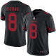 Nike San Francisco 49ers #8 Steve Young Black Men's Stitched NFL Limited Rush Jersey