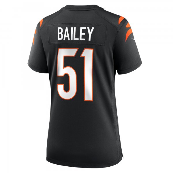 Women's Cincinnati Bengals Markus Bailey Nike Black Game Jersey