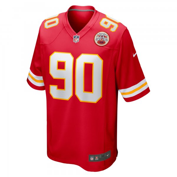 Men's Kansas City Chiefs Charles Omenihu Nike Red Game Player Jersey