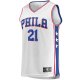 Men's Philadelphia 76ers Joel Embiid Fanatics White Replica Jersey - Association Edition