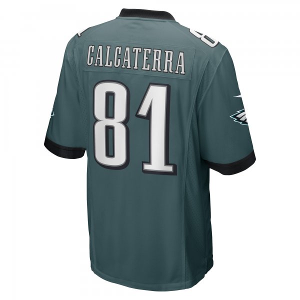 Men's Philadelphia Eagles Grant Calcaterra Nike Midnight Green Game Player Jersey