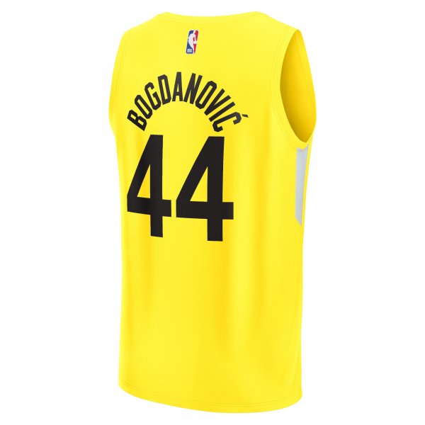 Men's Utah Jazz Bojan Bogdanovic Fanatics Yellow Fast Break Replica Jersey - Icon Edition