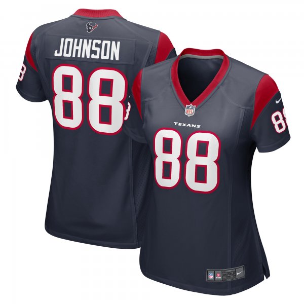 Women's Houston Texans Johnny Johnson Nike  Navy Team Game Jersey