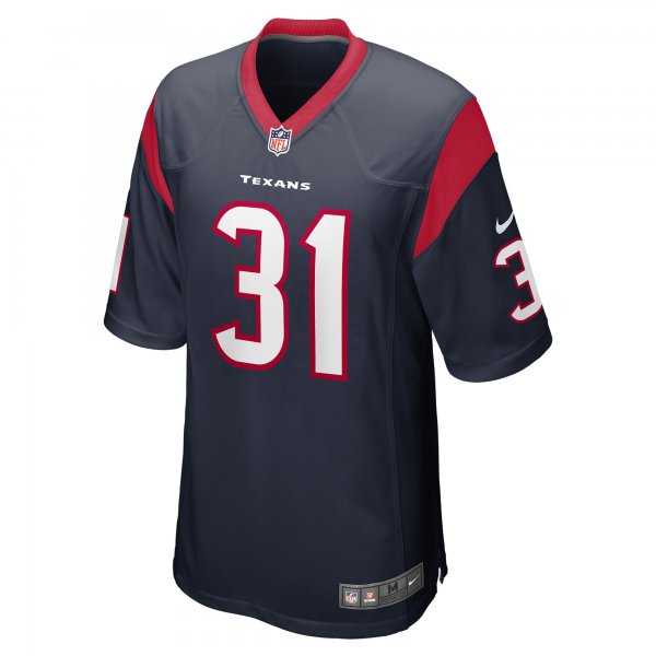 Men's Houston Texans Dameon Pierce Nike Navy Game Player Jersey