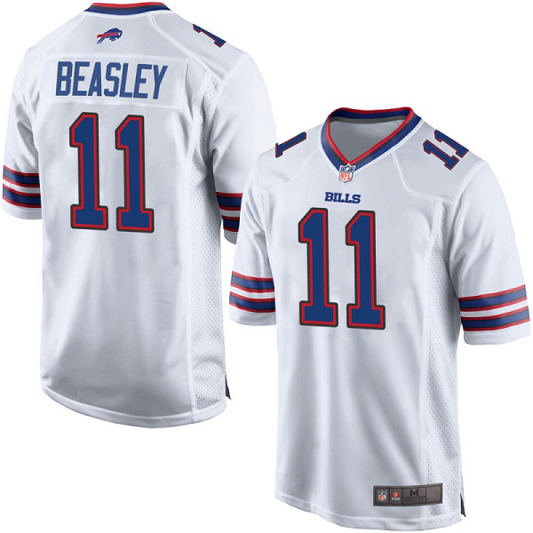 Men's Buffalo Bills Cole Beasley White Game Jersey