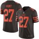 Men's Cleveland Browns #27 Kareem Hunt Brown Limited NFL Rush Vapor Untouchable Jersey