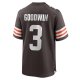 Men's Cleveland Browns Marquise Goodwin Nike  Brown Team Game Jersey