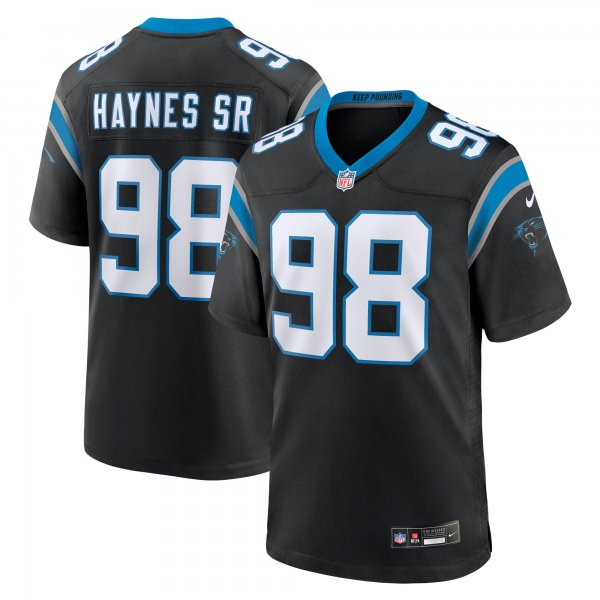 Men's Carolina Panthers Marquis Haynes Sr. Nike Black Team Game Jersey