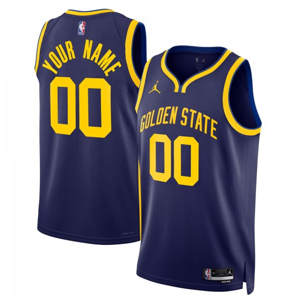 Unisex Golden State Warriors Jordan Brand Blue 2022/23 Swingman Custom Jersey - Statement Edition