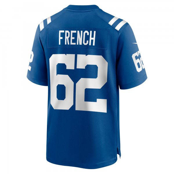 Men's Indianapolis Colts Wesley French Nike Royal Game Player Jersey