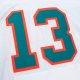 Men's Miami Dolphins 1995 Dan Marino Mitchell & Ness White Throwback Retired Player PocketÃ¨ÂÂ½Jersey