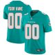 Youth Nike Miami Dolphins Customized Aqua Green Team Color Vapor Untouchable Custom Limited NFL Jersey