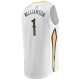 Men's New Orleans Pelicans Zion Williamson Fanatics White Replica Fast Break Jersey - Association Edition