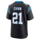 Men's Carolina Panthers Jeremy Chinn Nike Black Game Jersey