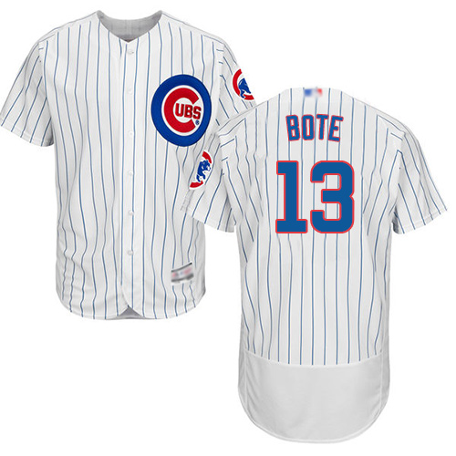 Chicago Cubs #13 David Bote White Flexbase Collection Stitched MLB Jersey