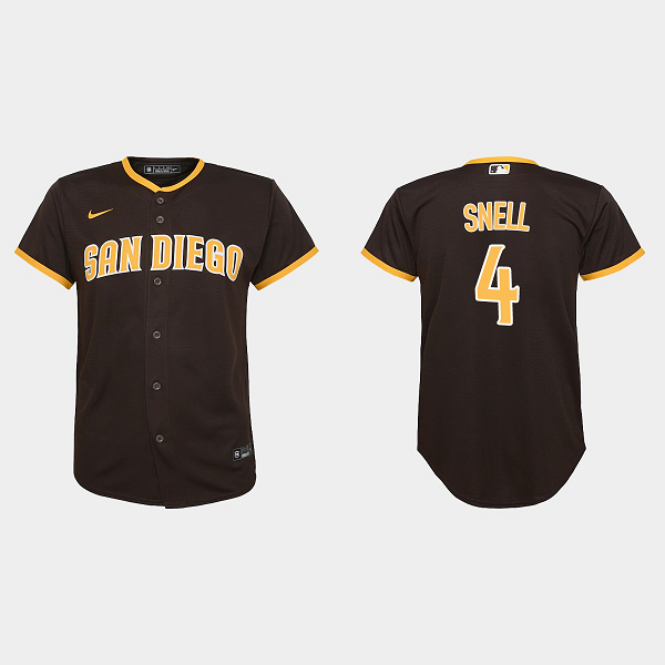 Youth San Diego Padres #4 Blake Snell Nike Brown Road Player MLB Jersey