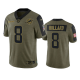 Miami Dolphins Jevon Holland Olive 2021 Salute To Service Men's Limited NFL Jersey