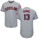 Indians #13 Omar Vizquel Grey Flexbase Collection Stitched MLB Jersey